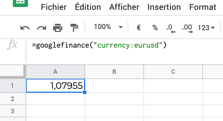 1 – GoogleFinance